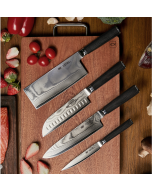 HUOHOU Fire Weather Damascus Knife Set 5 Pieces